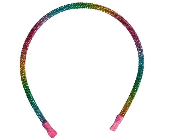 Serre-tête arc-en-ciel scintillant