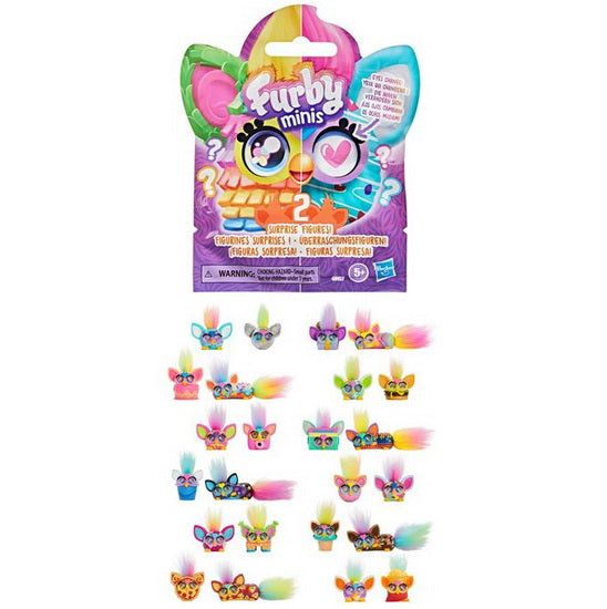 Ens. 2 figurines surprise Furby minis 24AS