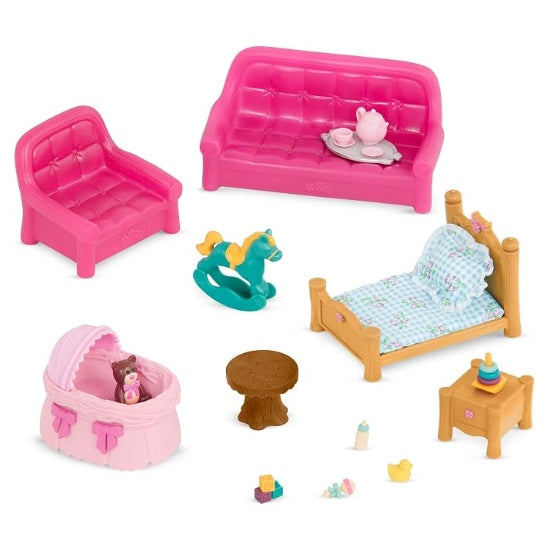 Ens. Salon et chambre d'enfants