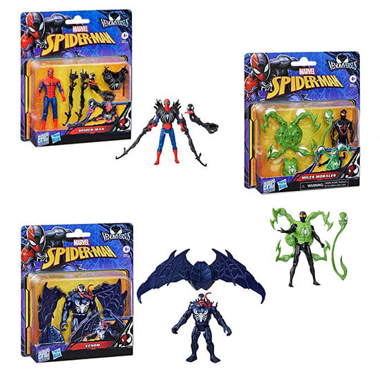 Ens. Figurines Spider-Man VenomVersus 10cm