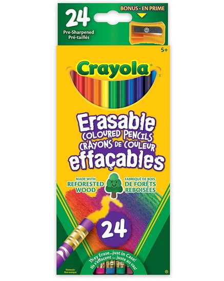 Crayons colorier effaç. (24)