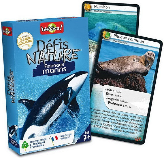 Cartes Défis nature Animaux marins