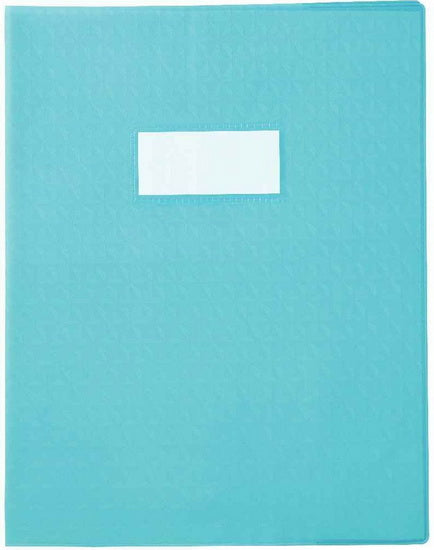 Protège cahier PVC 17x22 bleu