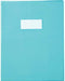 Protège cahier PVC 17x22 bleu